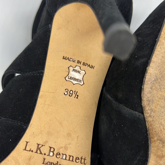 L.K. Bennett Honor Suede Lace-Up Bootie - Picture 10 of 10